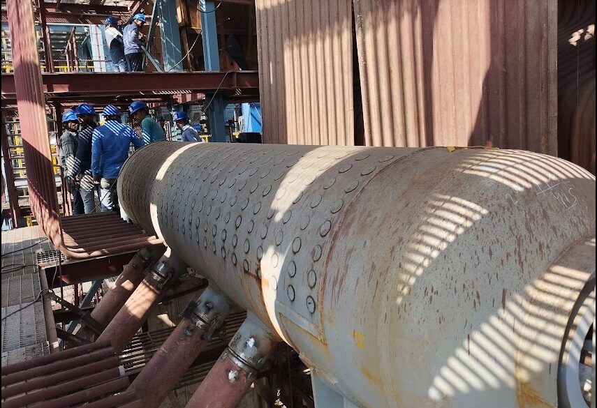 Industrial water-tube boiler fabricated by GRANDEH