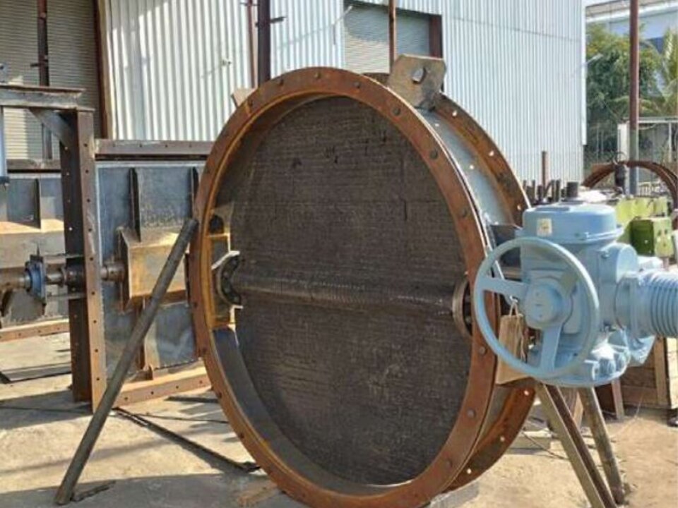 Dampers fabricated for steel plant ducting